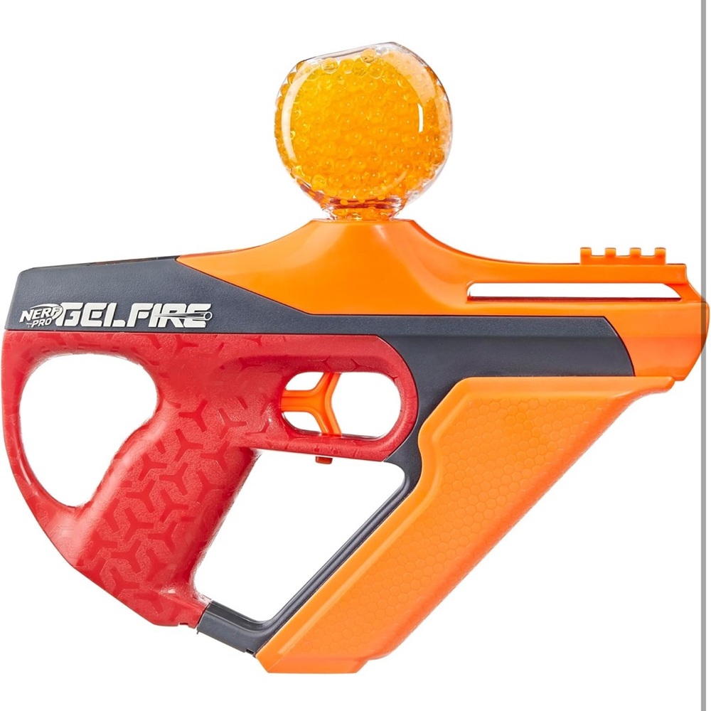 Nerf Gel Fire Blaster in Red and Orange
